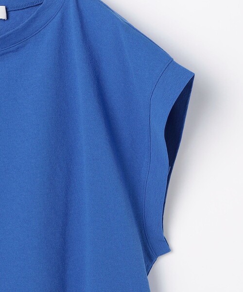 fredy couleur（フレディクルール）の「マチ付デザイン袖麻調カットT（Tシャツ/カットソー・レディース・ブラック/ブルー/ピンク/グレイッシュベージュ/オフホワイト・38）」の22枚目の写真