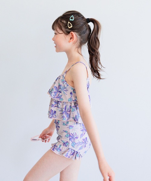 RUSTY（ラスティ）の「【RUSTY(ラスティ)】別注SWIMフリルセパレート(KIDS)（水着・キッズ・グリーン/ピンク・110cm/120cm/130cm/140cm）」の10枚目の写真