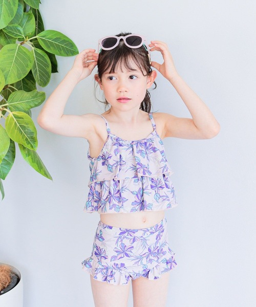RUSTY（ラスティ）の「【RUSTY(ラスティ)】別注SWIMフリルセパレート(KIDS)（水着・キッズ・グリーン/ピンク・110cm/120cm/130cm/140cm）」の14枚目の写真