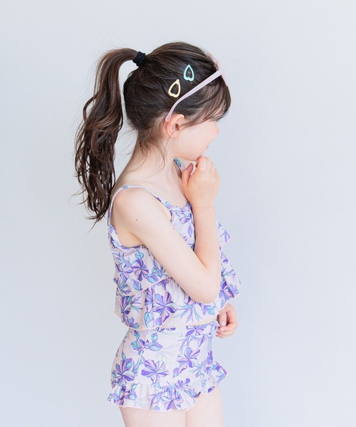 RUSTY（ラスティ）の「【RUSTY(ラスティ)】別注SWIMフリルセパレート(KIDS)（水着・キッズ・グリーン/ピンク・110cm/120cm/130cm/140cm）」の15枚目の写真