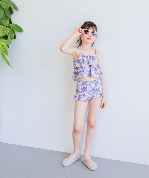 RUSTY（ラスティ）の「【RUSTY(ラスティ)】別注SWIMフリルセパレート(KIDS)（水着・キッズ・グリーン/ピンク・110cm/120cm/130cm/140cm）」の19枚目の写真
