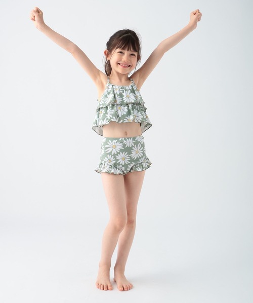 RUSTY（ラスティ）の「【RUSTY(ラスティ)】別注SWIMフリルセパレート(KIDS)（水着・キッズ・グリーン/ピンク・110cm/120cm/130cm/140cm）」の21枚目の写真