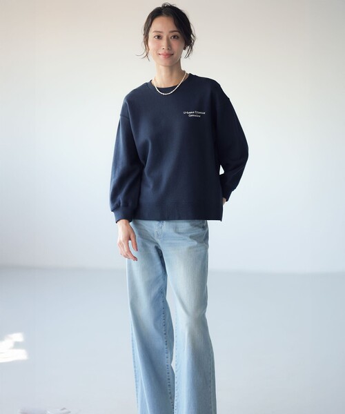 J.PRESS(ジェイプレス)の「【洗える】BASIC STRETCH DENIM ワイド ストレート デニム(デニムパンツ・レディース・ネイビー系/ダルブルー系/スカイブルー系/ホワイト系・9/7/11/13)」の13枚目の写真