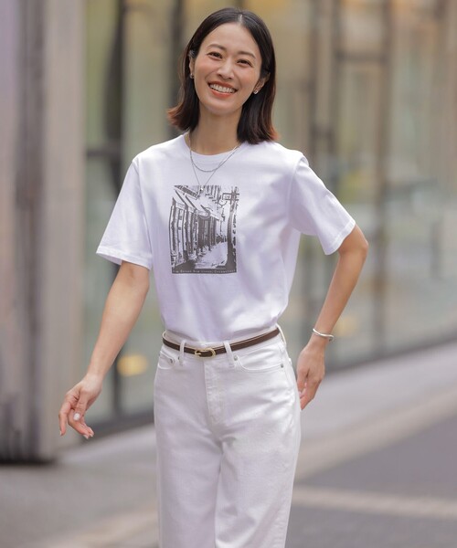 J.PRESS(ジェイプレス)の「【洗える】BASIC STRETCH DENIM ワイド ストレート デニム(デニムパンツ・レディース・ネイビー系/ダルブルー系/スカイブルー系/ホワイト系・9/7/11/13)」の20枚目の写真