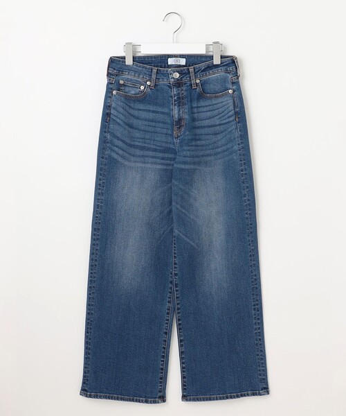 J.PRESS(ジェイプレス)の「【洗える】BASIC STRETCH DENIM ワイド ストレート デニム(デニムパンツ・レディース・ネイビー系/ダルブルー系/スカイブルー系/ホワイト系・9/7/11/13)」の21枚目の写真