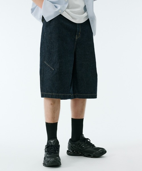 PUBLIC DENIM バギーデニムショートパンツ / ハーフパンツ（デニム