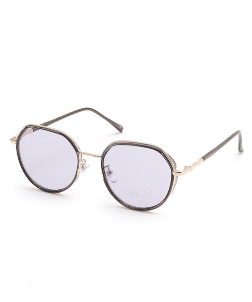 SHOO・LA・RUE(シューラルー)の「ライトカラークラウンパントサングラス(サングラス・レディース・ブラウン系/サックスブルー/ライトグレー・00)」の1枚目の写真