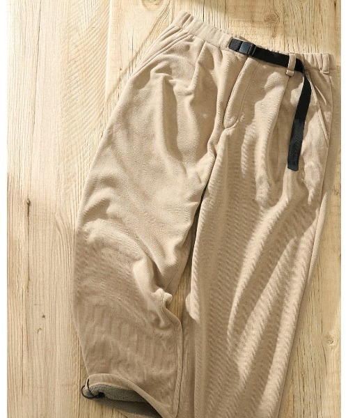 THOUSAND MILE（サウザンドマイル）の「【THOUSAND MILE】KNIT FLEECE BELT PANTS/ニットフリース　ベルトパンツ（その他パンツ・メンズ・ライトベージュ/チャコールグレー/ブラック/ボルドー/オフホワイト・L/M/XL/S）」の4枚目の写真