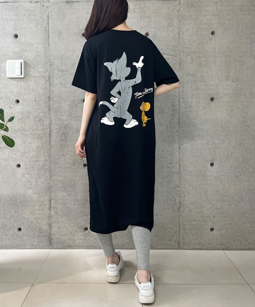 セール】TOM＆JERRYプリントTシャツワンピース（ワンピース