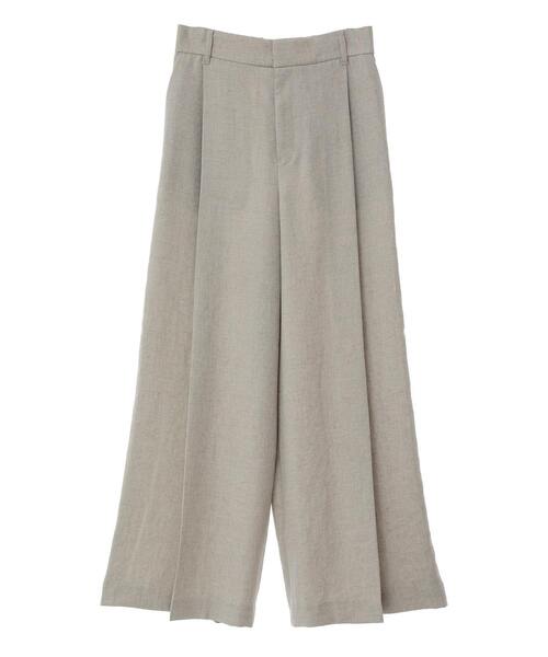 Liesse（リエス）の「《定番》麻調タックワイドパンツ（その他パンツ・レディース・カーキ/ブラック/ベージュ・2/3）」の17枚目の写真