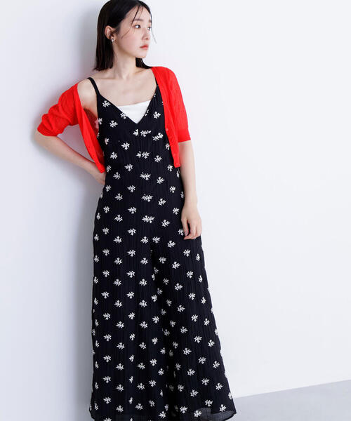 NATURAL BEAUTY BASIC（ナチュラルビューティーベーシック）の「◇【BLANC】エンブロイダリーオールインワン（つなぎ/オールインワン・レディース・ベージュ系その他/ブラック系その他・MEDIUM/P/S）」の22枚目の写真