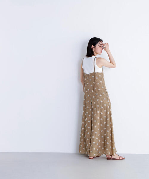 NATURAL BEAUTY BASIC（ナチュラルビューティーベーシック）の「◇【BLANC】エンブロイダリーオールインワン（つなぎ/オールインワン・レディース・ベージュ系その他/ブラック系その他・MEDIUM/P/S）」の9枚目の写真