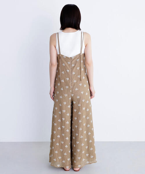 NATURAL BEAUTY BASIC（ナチュラルビューティーベーシック）の「◇【BLANC】エンブロイダリーオールインワン（つなぎ/オールインワン・レディース・ベージュ系その他/ブラック系その他・MEDIUM/P/S）」の12枚目の写真