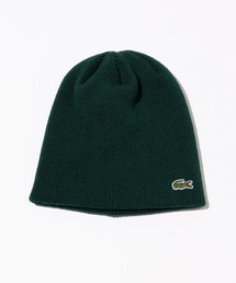 Lacoste ニット帽とマフラーセット グリーン LACOSTE（ラコステ） ニット帽 L1387 メンズ レディース ブラック 黒