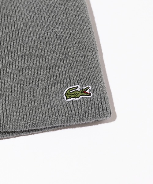 LACOSTE（ラコステ）の「【LACOSTE】KNIT BEANIE（ニットキャップ/ビーニー・メンズ・パープル/ネイビー/ベージュ/ブラック/グレー/グリーン・FREE）」の8枚目の写真