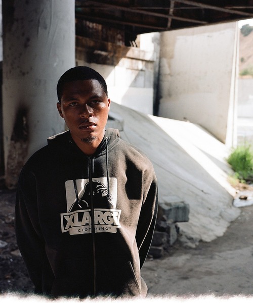 XLARGE(エクストララージ)の「DISCHARGE PRINTED OG ZIP HOODED SWEATSHIRT(パーカー・メンズ・ネイビー/グリーン/ブラック・S/M/L/XL/XXL)」の20枚目の写真