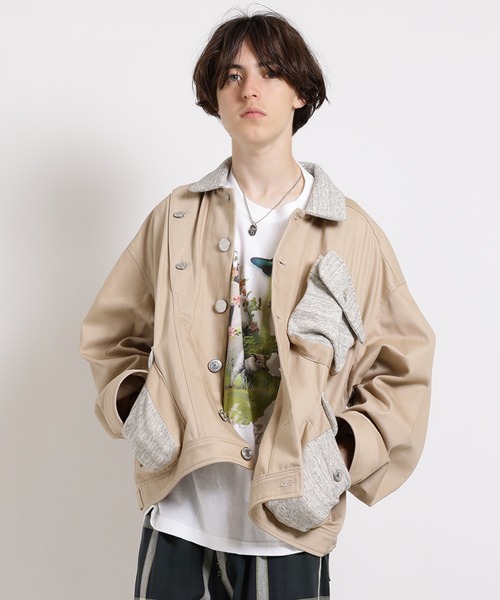 MILKBOY(ミルクボーイ)の「ARM RIPPED ジャケット(デニムジャケット・メンズ・B/A・FREE)」の8枚目の写真