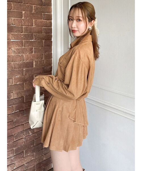 dazzlin（ダズリン）の「チェックオーバーアソートシャツ（シャツ/ブラウス・レディース・アイボリー/キャメル/ブラウン・FREE）」の16枚目の写真