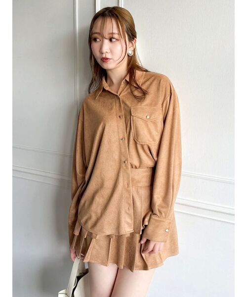 dazzlin（ダズリン）の「チェックオーバーアソートシャツ（シャツ/ブラウス・レディース・アイボリー/キャメル/ブラウン・FREE）」の19枚目の写真