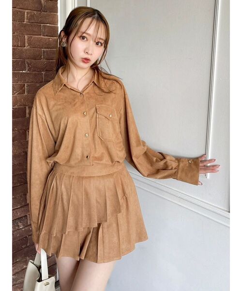 dazzlin（ダズリン）の「チェックオーバーアソートシャツ（シャツ/ブラウス・レディース・アイボリー/キャメル/ブラウン・FREE）」の21枚目の写真