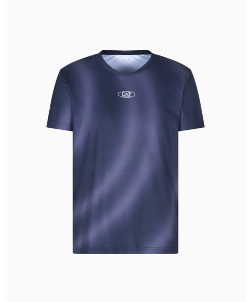 EMPORIO ARMANI EA7(エンポリオアルマーニイーエーセブン)の「【エンポリオ アルマーニ EA7】Tennis Pro クルーネックTシャツ VENTUS7テクニカルファブリック(Tシャツ/カットソー・メンズ・ネイビー/グリーン・LARGE/MEDIUM/SMALL/X-LARGE/X-SMALL/XX-LARGE)」の7枚目の写真