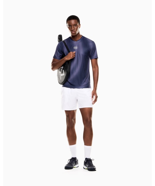 EMPORIO ARMANI EA7(エンポリオアルマーニイーエーセブン)の「【エンポリオ アルマーニ EA7】Tennis Pro クルーネックTシャツ VENTUS7テクニカルファブリック(Tシャツ/カットソー・メンズ・ネイビー/グリーン・LARGE/MEDIUM/SMALL/X-LARGE/X-SMALL/XX-LARGE)」の10枚目の写真