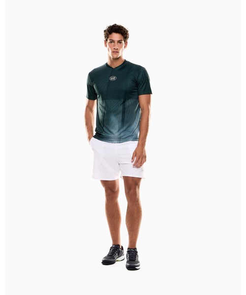 tシャツ 「エンポリオ アルマーニ EA7」Tennis Pro クルーネックTシャツ VENTUS7テクニカルファブリック レディース Tennis Pro crew-neck T-shirt in VENTUS7 technical fabric | EA7