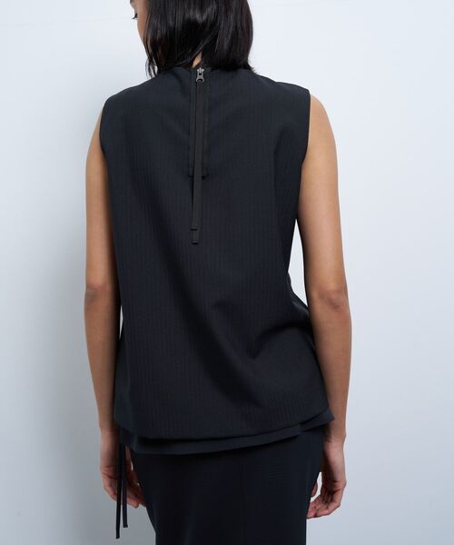 LANVIN en Bleu（ランバンオンブルー）の「サマーウールノットリボンブラウス（シャツ/ブラウス・レディース・オフホワイト/ネイビー・38）」の7枚目の写真