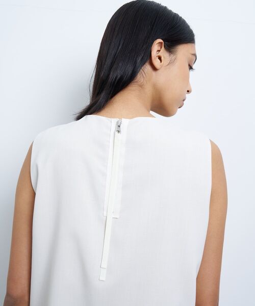 LANVIN en Bleu（ランバンオンブルー）の「サマーウールノットリボンブラウス（シャツ/ブラウス・レディース・オフホワイト/ネイビー・38）」の18枚目の写真