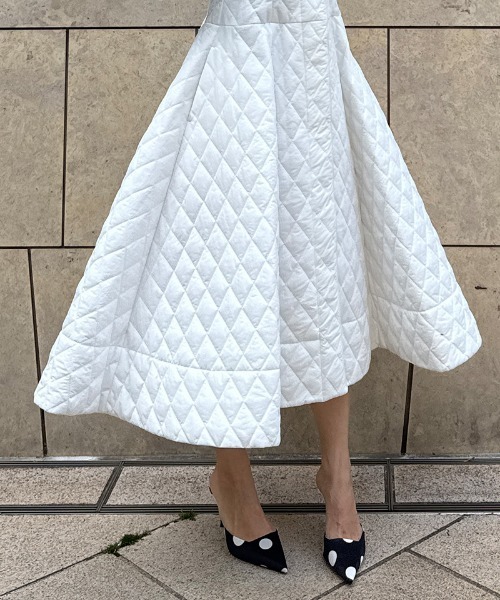 2WAY機能綿キルティングジレワンピース（ワンピース）｜JENNE