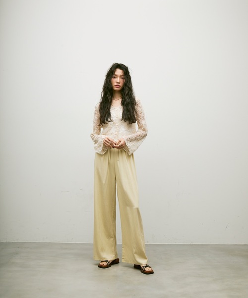 Lutim by u(ルチバイユー)の「Embroidery tulle cardigan / エンブロイダリーチュールカーディガン(カーディガン/ボレロ・レディース・ベージュ/ホワイト・FREE)」の19枚目の写真