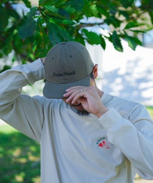 Snow Peak（スノーピーク）の「Snow Peak Typography Cap  スノーピーク タイポグラフィ キャップ 帽子（キャップ・メンズ・ブラック/ピンク/オリーブ・ONE SIZE）」の9枚目の写真