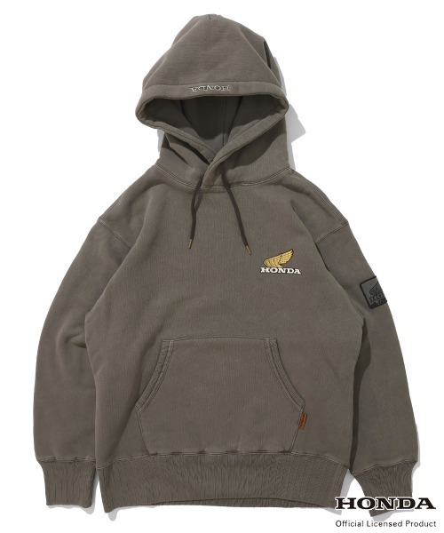 KRIFF MAYER(クリフメイヤー)の「【Unisex・ピグメント加工】HONDAコラボパーカー(WING)(スウェット・メンズ・レッド/チャコール/グレー/ナチュラル・X-LARGE/LARGE/MEDIUM)」の11枚目の写真