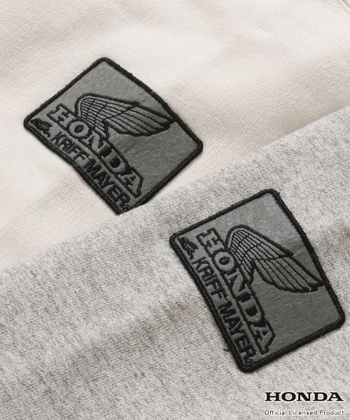 KRIFF MAYER(クリフメイヤー)の「【Unisex・ピグメント加工】HONDAコラボパーカー(WING)(スウェット・メンズ・レッド/チャコール/グレー/ナチュラル・X-LARGE/LARGE/MEDIUM)」の16枚目の写真