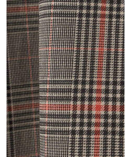 MidiUmi（ミディウミ）の「MidiUmi チェックタックスカート（スカート・レディース・グリーン系その他2/ブラウン/グリーン/ベージュ・FREE）」の6枚目の写真