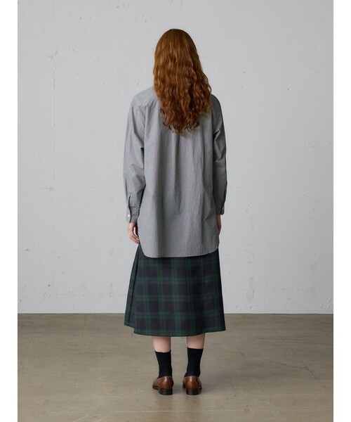 MidiUmi（ミディウミ）の「MidiUmi チェックタックスカート（スカート・レディース・グリーン系その他2/ブラウン/グリーン/ベージュ・FREE）」の12枚目の写真