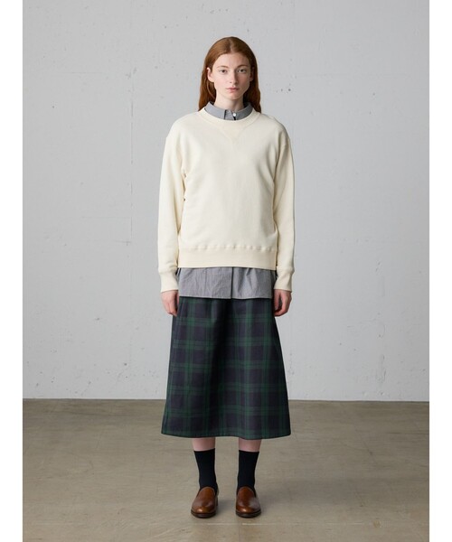 MidiUmi（ミディウミ）の「MidiUmi チェックタックスカート（スカート・レディース・グリーン系その他2/ブラウン/グリーン/ベージュ・FREE）」の18枚目の写真