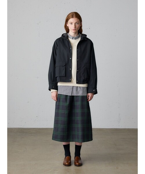 MidiUmi（ミディウミ）の「MidiUmi チェックタックスカート（スカート・レディース・グリーン系その他2/ブラウン/グリーン/ベージュ・FREE）」の19枚目の写真