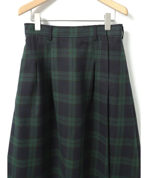 MidiUmi（ミディウミ）の「MidiUmi チェックタックスカート（スカート・レディース・グリーン系その他2/ブラウン/グリーン/ベージュ・FREE）」の20枚目の写真