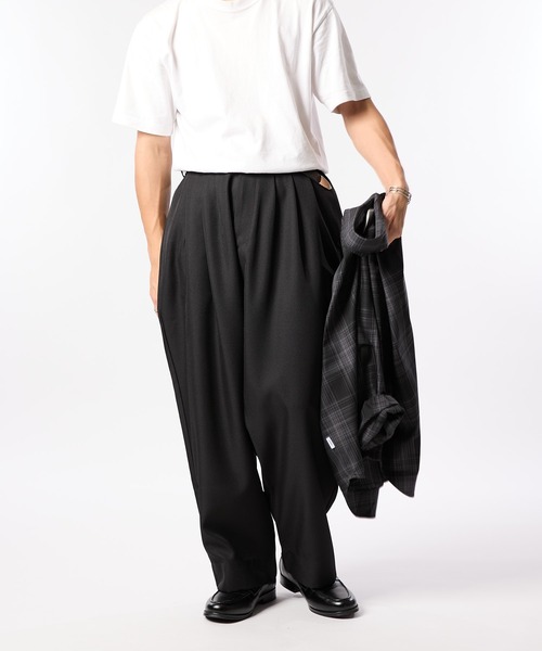 meltum(メルタム)の「3TUCK EASY TROUSERS(スラックス・メンズ・ブラック・MEDIUM/SMALL/LARGE)」の22枚目の写真