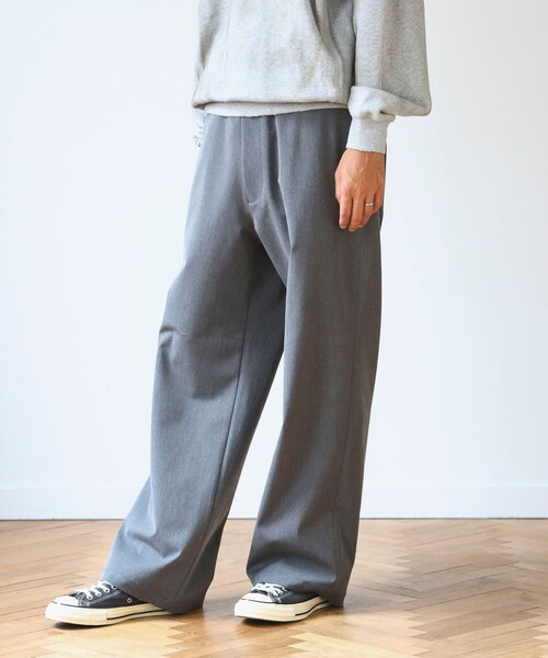 B:MING by BEAMS(ビーミングバイビームス)の「ambiance / ワイド スラックス(スラックス・メンズ・ブラック/チャコールグレー・S/M/L/XL)」の9枚目の写真