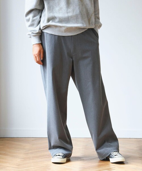 B:MING by BEAMS(ビーミングバイビームス)の「ambiance / ワイド スラックス(スラックス・メンズ・ブラック/チャコールグレー・S/M/L/XL)」の10枚目の写真