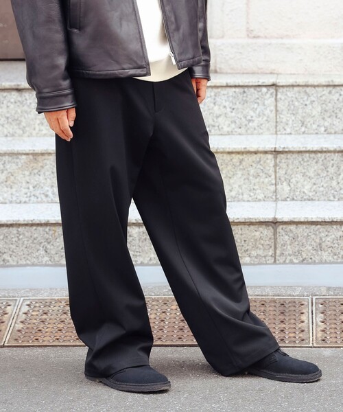 B:MING by BEAMS(ビーミングバイビームス)の「ambiance / ワイド スラックス(スラックス・メンズ・ブラック/チャコールグレー・S/M/L/XL)」の13枚目の写真