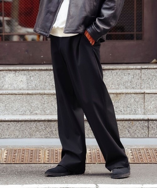 B:MING by BEAMS(ビーミングバイビームス)の「ambiance / ワイド スラックス(スラックス・メンズ・ブラック/チャコールグレー・S/M/L/XL)」の14枚目の写真