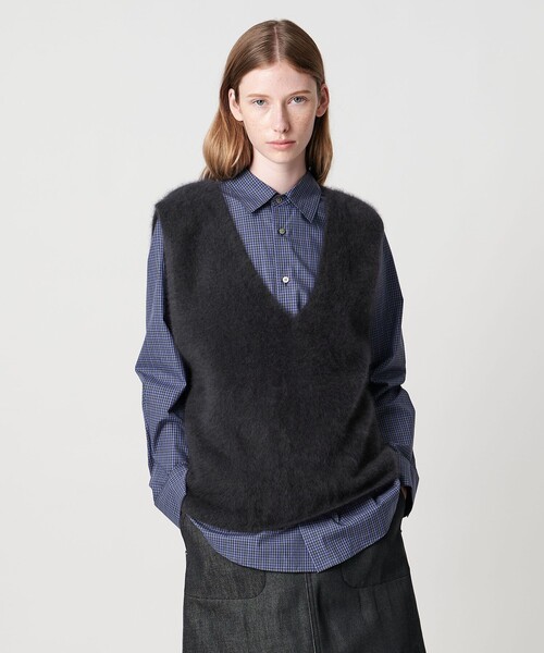 Steven Alan＞オーストラリアンウール ミックス ニットベスト（ベスト