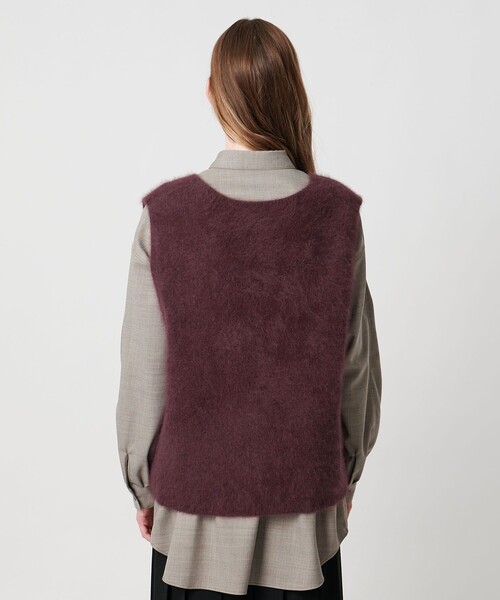 steven alan vネックニットベスト　ブラック UNITED ARROWS LTD. OUTLET｜<Steven Alan>Vネック ニット ベスト