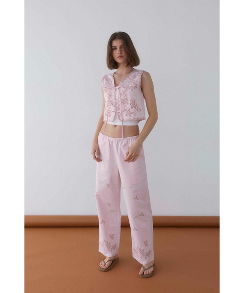 アリシアスタン Cozy Pants セール】Embroidery Cozy Pants /刺繍リラックスパンツ（その他