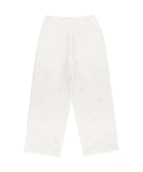 ALEXIA STAM（アリシアスタン）の「Embroidery Cozy Pants /刺繍リラックスパンツ（その他パンツ・レディース・チャコールグレー/ピンク/ホワイト・M/S）」の15枚目の写真