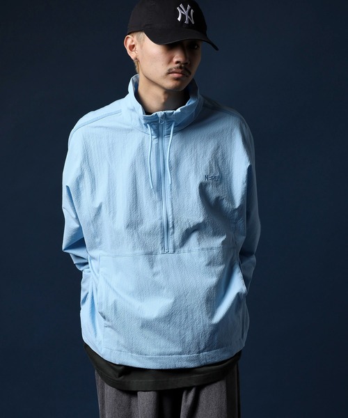 NERDY（ノルディ）の「シアサッカーアノラック（ナイロンジャケット・メンズ・ブルー/ブラック/ベージュ・S/L/M/SS）」の20枚目の写真