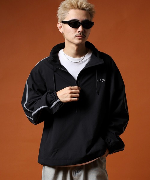 NERDY（ノルディ）の「シアサッカーアノラック（ナイロンジャケット・メンズ・ブルー/ブラック/ベージュ・S/L/M/SS）」の10枚目の写真